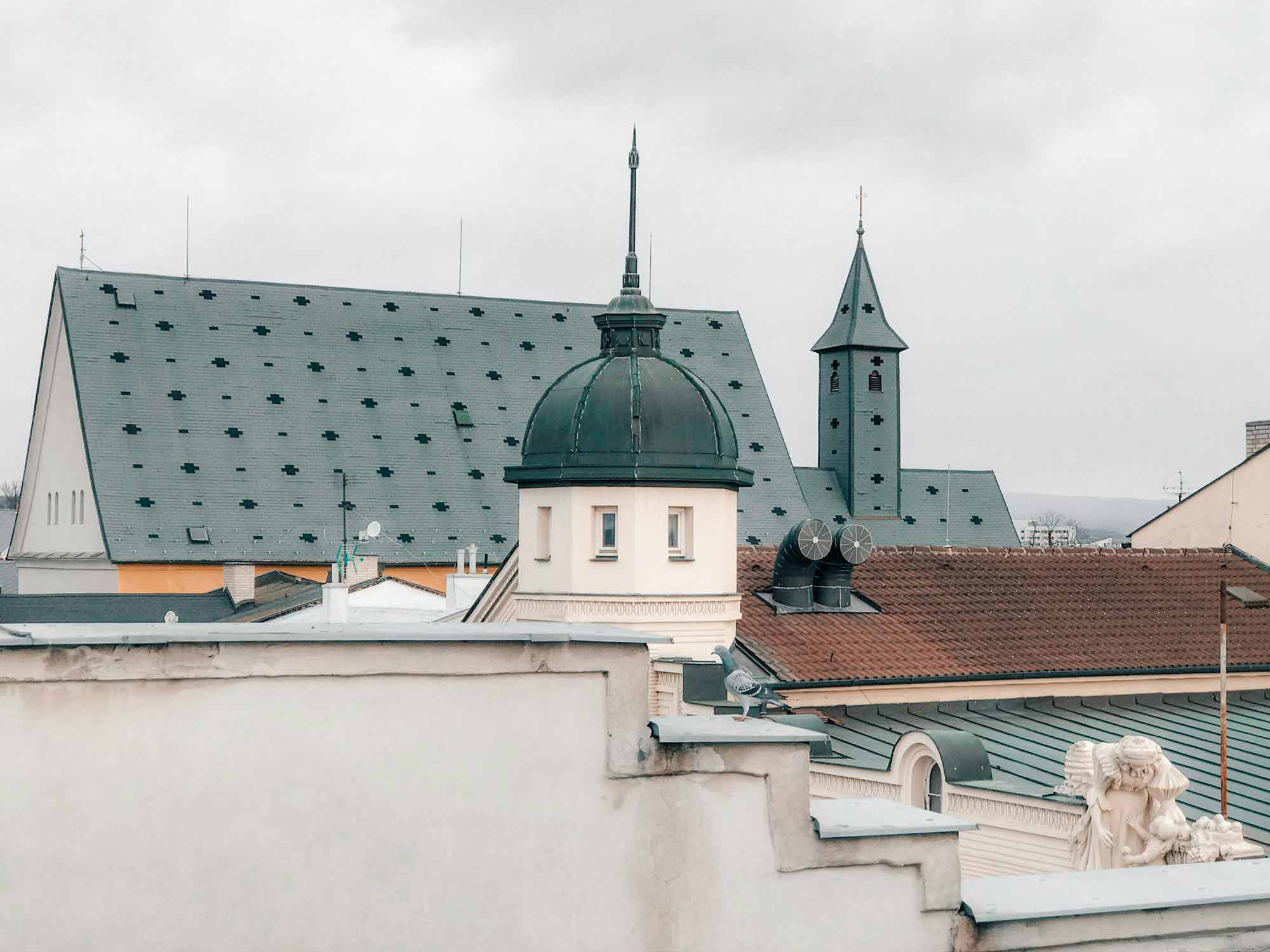 pohled na zvonici v Olomouci